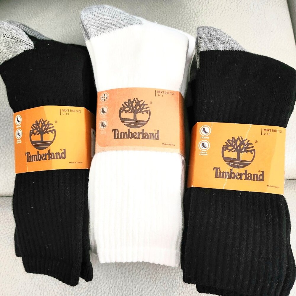 NWT  3 Pairs  Socks Men Crew Work/Casual Black/White Soft